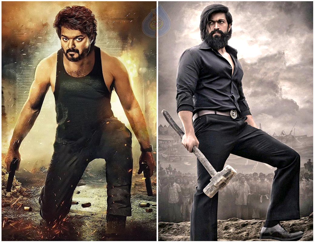tamil film beast releasing on april 14th,kgf chapter 2 arriving on april 14th,vijay with pooja hegde from the movie beast,kgf chapter 2 and beast arriving on the same day  ఇదేం నాటు ఫైటు నాయనోయ్.!