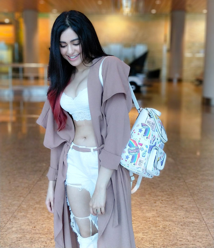 adah sharma,exposing,adah sharma new photos  ఆదాశర్మ ఎంత హాట్ గా ఎర వేస్తుందో?