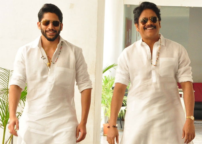 nagarjuna,naga chaitanya,remix song,allari alludu,mythri movie makers,savyasachi  నాగార్జున మూవీ సాంగ్ లో నాగచైతన్య..!