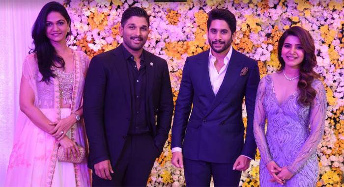 allu arjun,naga chaitanya,samantha,wedding reception,allu arjun look,naa peru surya naa illu india  బన్నీ లుక్ తెలిసిపోయిందిగా..!!