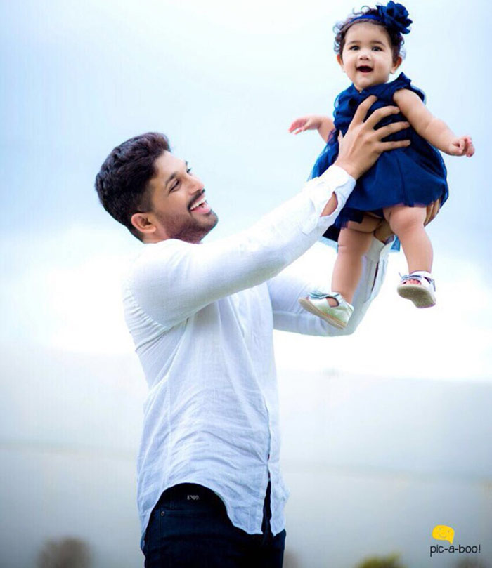 allu arjun,arha,facebook,allu arjun with daughter arha  'అర్హ'మైన అల్లు అర్జున్ ఆనందం..!