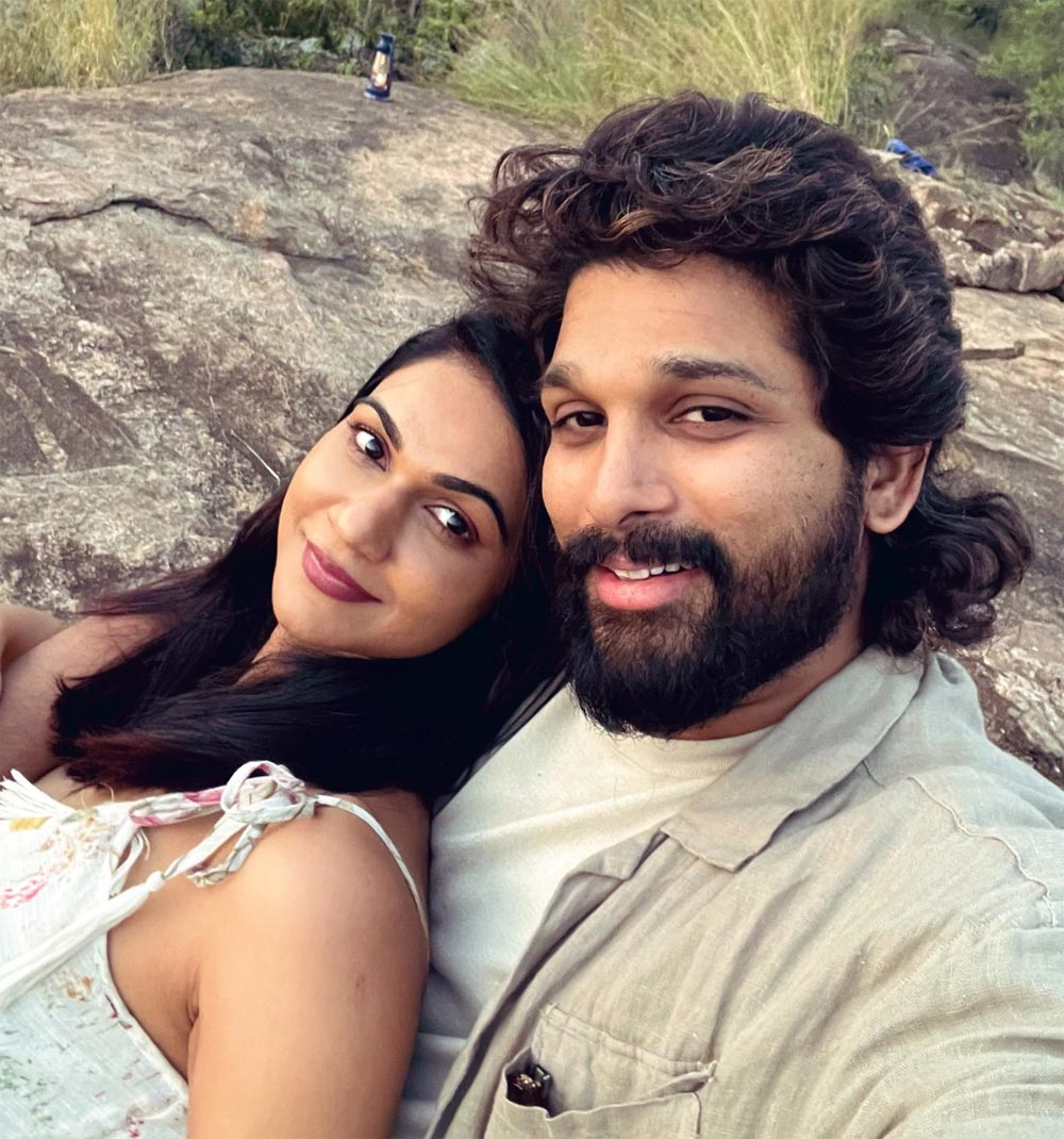 allu arjun,sneha reddy  భార్యని క్యూటీ అంటున్న అల్లు అర్జున్