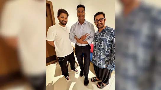 allu arjun  ముంబై లో అల్లు అర్జున్-ఆమిర్ ఖాన్ మీటింగ్ 