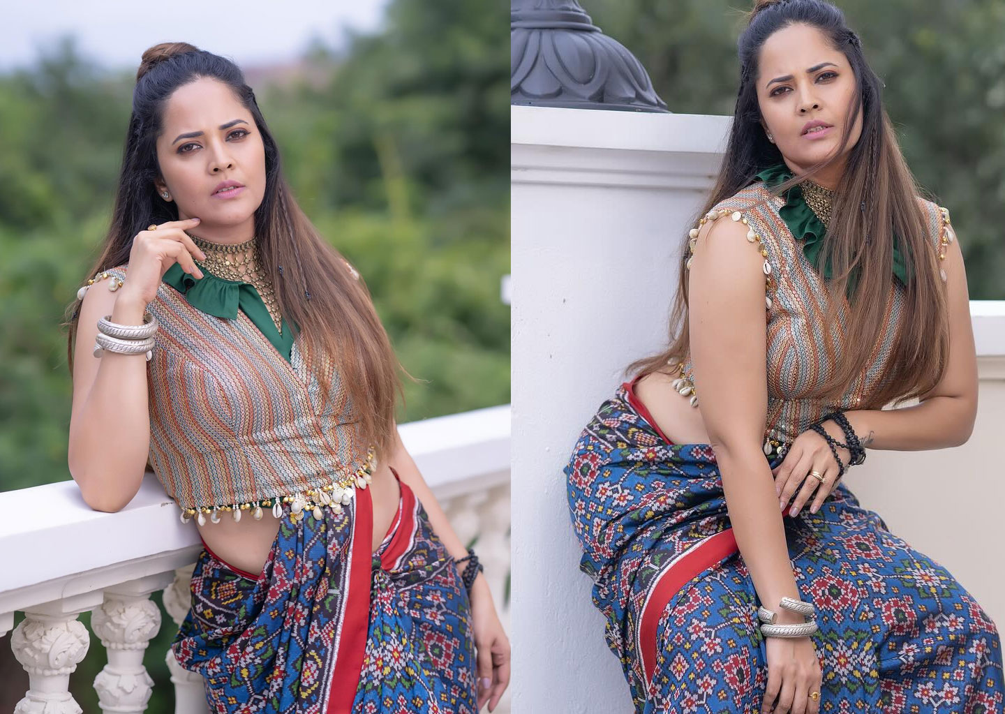 anasuya  చీరను ఇలా కూడా కట్టొచ్చా అనసూయ.. 