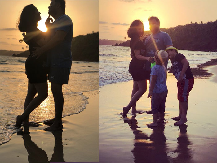 anasuya,anasuya family,vacation,goa,photos,twitter  రొమాంటిక్‌గా మారిపోయిన రంగమ్మత్త!