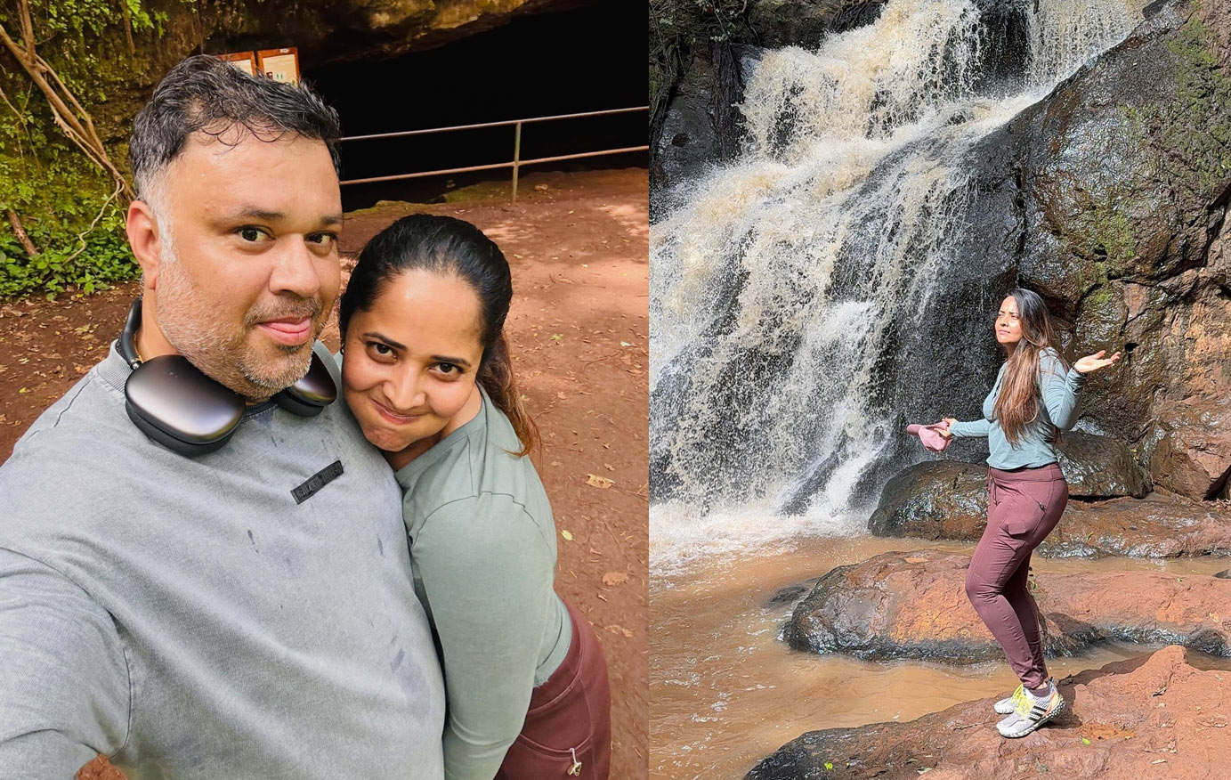 anasuya  ఫారెస్ట్ లో భర్తతో అనసూయ ఎంజాయ్మెంట్ 