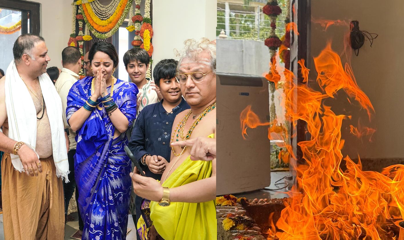 anasuya  అనసూయ ఇంటికి ఆంజనేయస్వామి