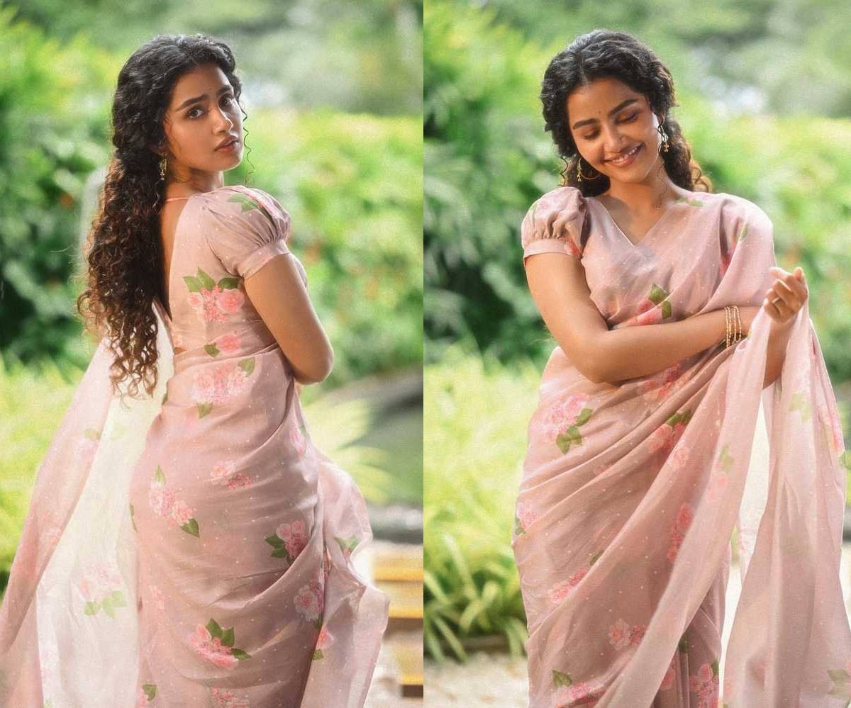 anupama parameswaran  చీరకట్టులో చిలిపిగా అనుపమ పరమేశ్వరన్ 