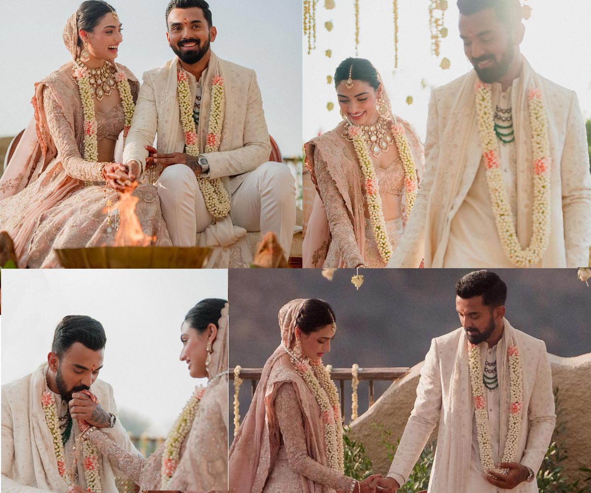 athiya shetty-kl rahul wedding reception  వైభవంగా అతియా-రాహుల్ వెడ్డింగ్ 