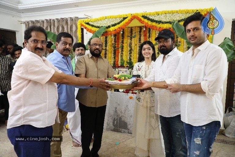 nithin,venky kudumula,bheeshma movie,rashmika  నితిన్ 'భీష్మ' మొదలైంది!!