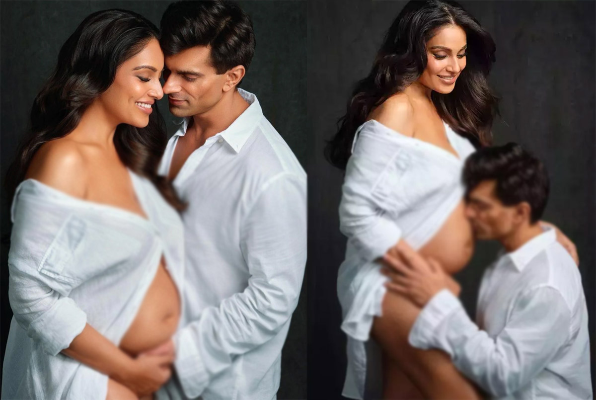 bipasha basu,baby bump photo,karan singh grover,pregnancy,bollywood heroine,bipasha bold pic,bipasha basu baby bump  బోల్డ్ ఫోటోతో.. బేబీ బంప్‌ని రివీల్ చేసింది!