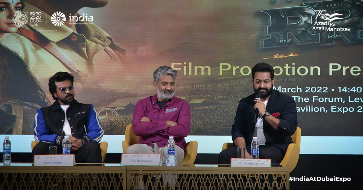 nntr,rajamouli,ram charan,rrr promotions,dubai promotion,rrr movie review  బోర్ కొట్టిస్తున్న ప్రమోషన్స్