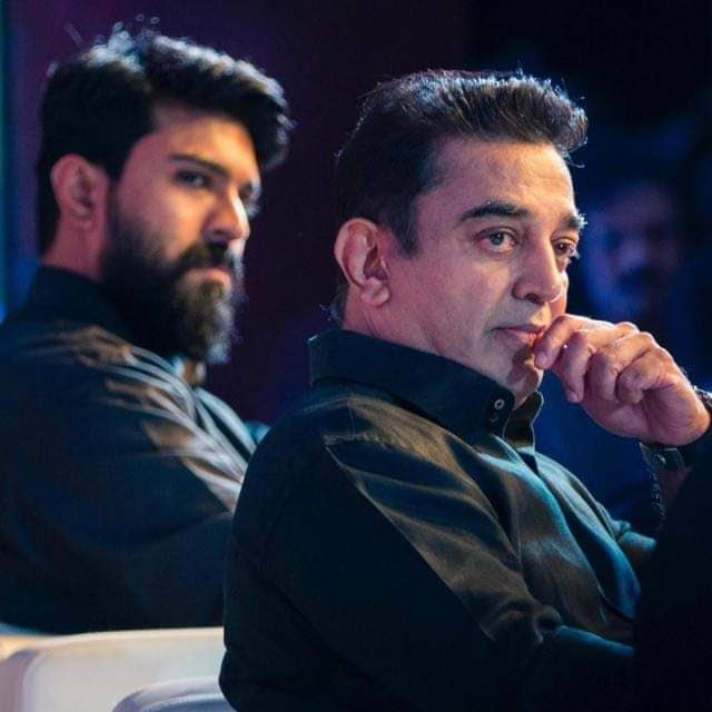 kamal haasan,ram charan,kamal haasan - ram charan combo,shankar,rc 15,bharateeyudu 2  బ్రేకింగ్ న్యూస్: కమల్ హాసన్ తో రామ్ చరణ్ 