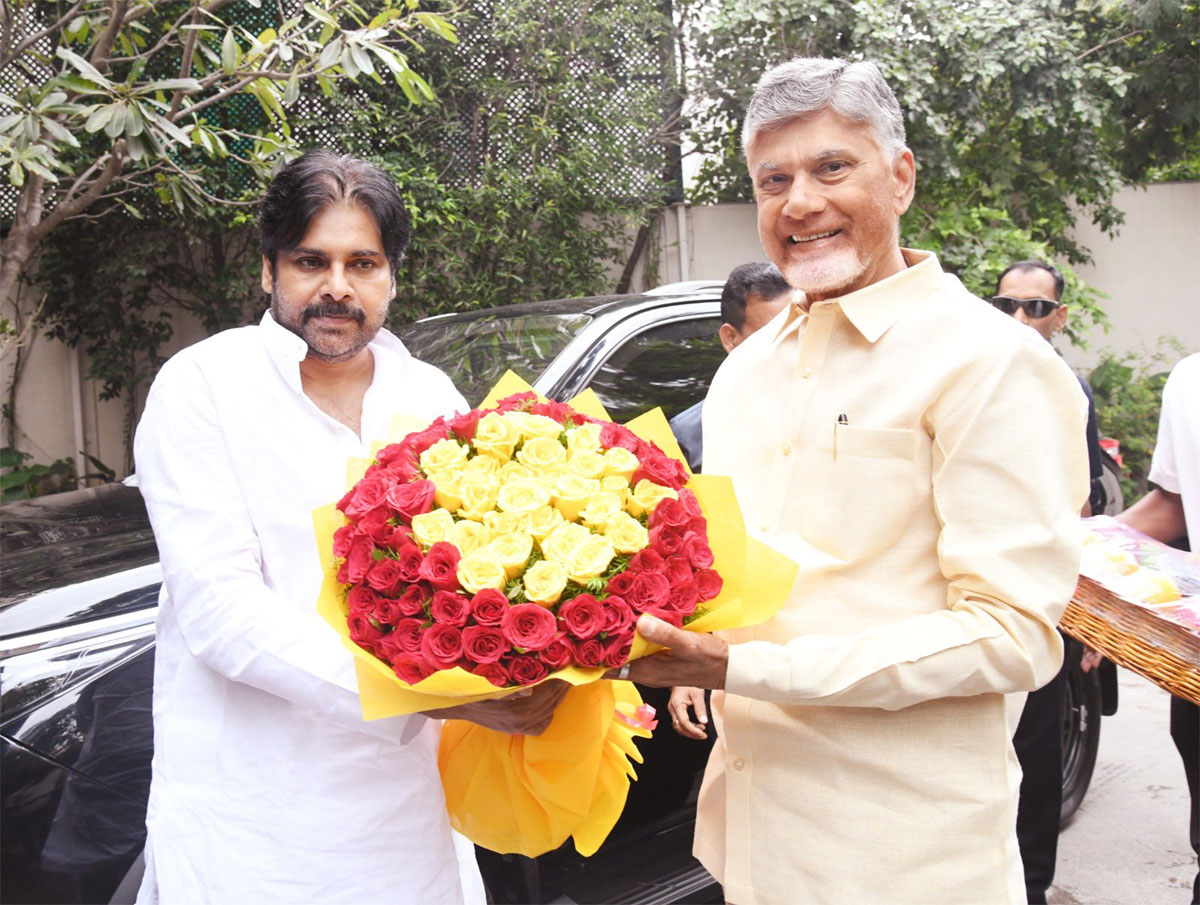 chandrababu  పవన్ ను పరామర్శించిన ఏపీ సీఎం చంద్రబాబు  