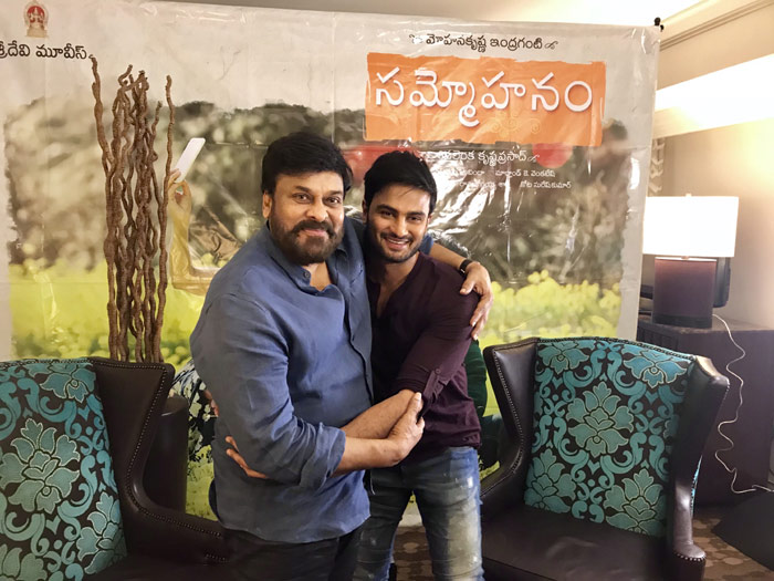 sudheer babu,interview,megastar chiranjeevi,sammohanam  చిరుని ఇంటర్వ్యూ చేసిన సుధీర్ బాబు!