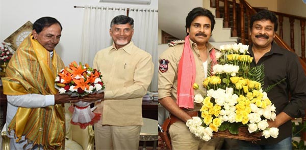 chiranjeevi,pawan kalyan,kcr,chandrababu naidu  చిరు-పవన్, కేసీఆర్-బాబు ఒక్కటేనా?