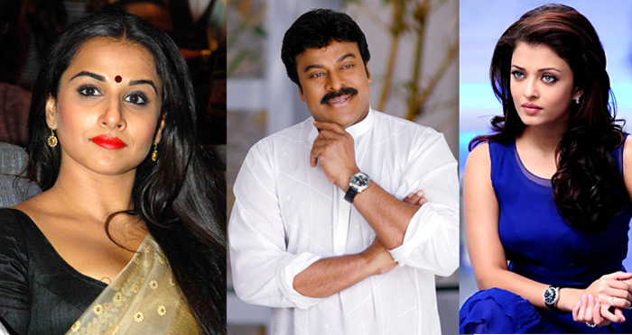 chiranjeevi,ram charan,director surender reddy,uyyalawada narasimha reddy,aishwarya raai,vidya balan  చిరుకి జోడిగా ఎవరు ఫైనలో..?