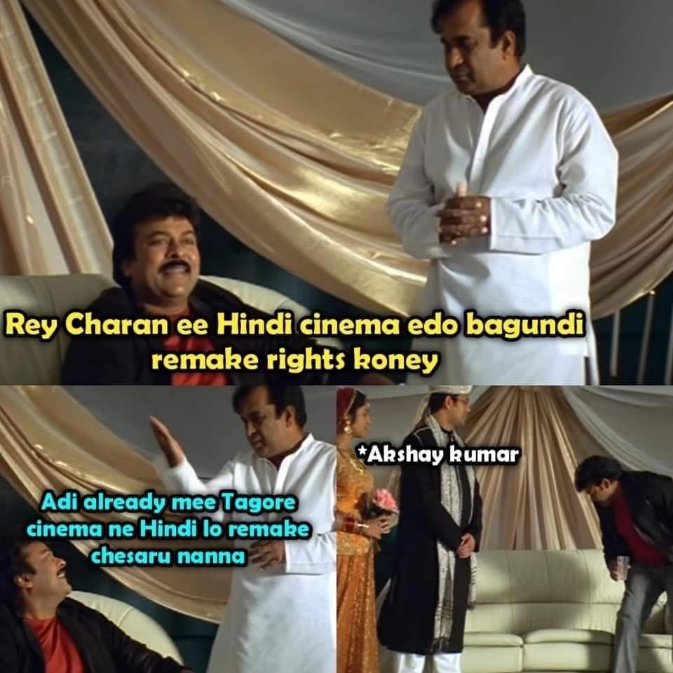 megastar chiranjeevi,ram charan,chiru,. remakes,bhola shankar,god father,chiru eyeing another remake  తండ్రి కొడుకులకి రీమేక్ పిచ్చి పట్టిందా?