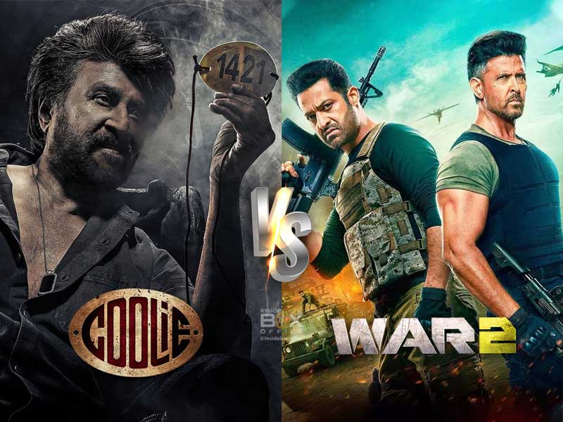 war 2 vs coolie  ఈ రోజు గెలిచేదెవరు-ఓడేదెవరు