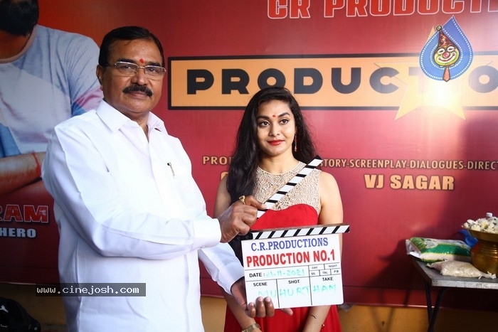 cr productions movie opening,cr productions movie,cr productions production no1 movie opening,ram goud,ram gowda,priya paul,vijay bhaskar,dil ramesh  సి ఆర్ ప్రొడక్షన్స్ నూతన చిత్రం ప్రారంభం