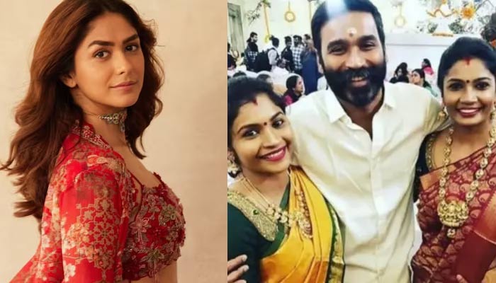 dhanush  ఎఫైర్ వార్త‌ల వేళ హీరో ఫ్యామిలీతో మృణాల్ 