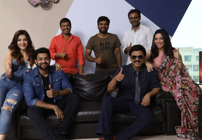 f2,venkatesh,tamanna,varun tej,mehreen,onlocation pic  'ఎఫ్‌2' భామలు హీరోలతో భలే సెట్టయ్యారు! 