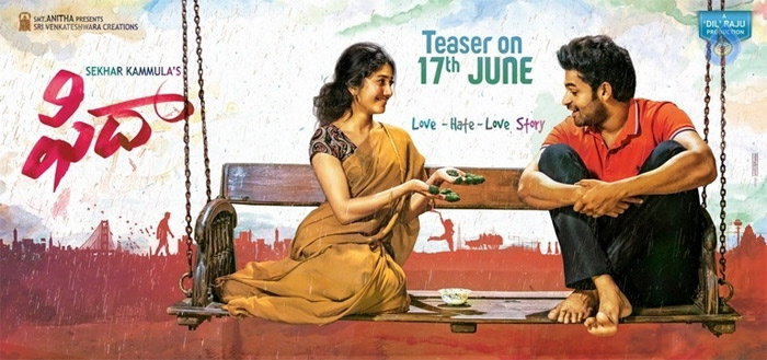 fidaa,fidaa movie teaser release date poster,sekhar kamuula,sai pallavi,varun tej,dil raju  ఈ లుక్ తో 'ఫిదా' చేసేస్తున్నారు..! 