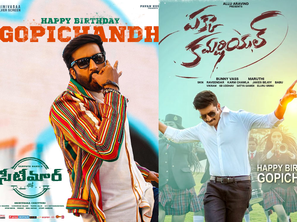 hero gopichand,gopichand birthday special,seetimaar movie,pakka commercial poster,maruthi,sampath nandi,gopichand special  గోపీచంద్ స్పెషల్