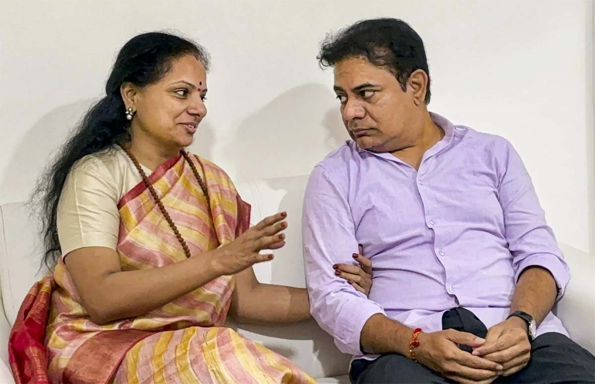 ktr  కవిత-కేటీఆర్ కోల్డ్ వార్ పై హరీష్ కామెంట్స్ 