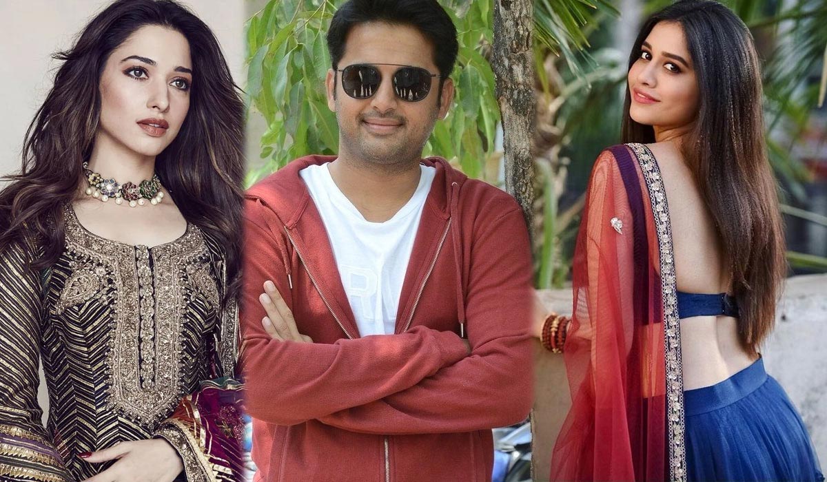 tamannaah,nabha natesh,heroines,nithiin,merlapaka gandhi,sreshth movies,andhadhun,movie,remake  ‘అంధాధున్‌’ రీమేక్‌లో హీరోయిన్లు వీరే..!