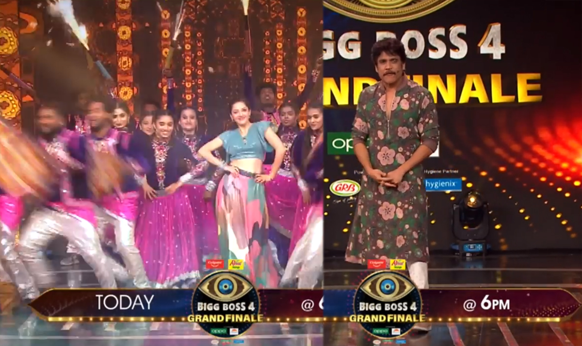 bigg boss telugu,bigg boss 4,grand finale,nagarjuna,chiru,mehreen kaur,pranitha subhash,lakshmi rai  హీరోయిన్స్ హాట్ పెరఫార్మెన్స్.. రావిపూడి రచ్చ!