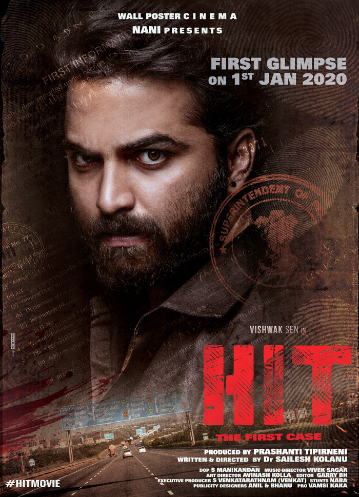 hit movie first look,vishwak sen,nani,sailesh kolanu,vivek sagar  నాని నిర్మాణంలో విశ్వక్‌ సేన్ ‘హిట్‌’ మూవీ ఫ‌స్ట్ లుక్
