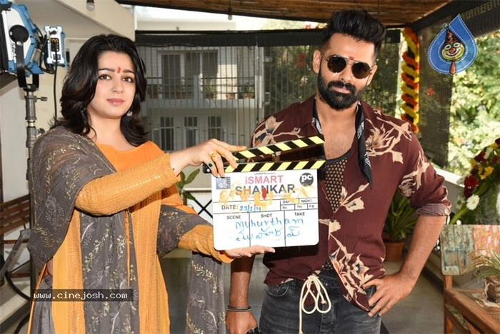 ismart shankar movie,charmi,puri jagannadh,hero ram,hero ram new movie  ‘ఇస్మార్ట్ శంకర్’కు హీరోయిన్ క్లాప్