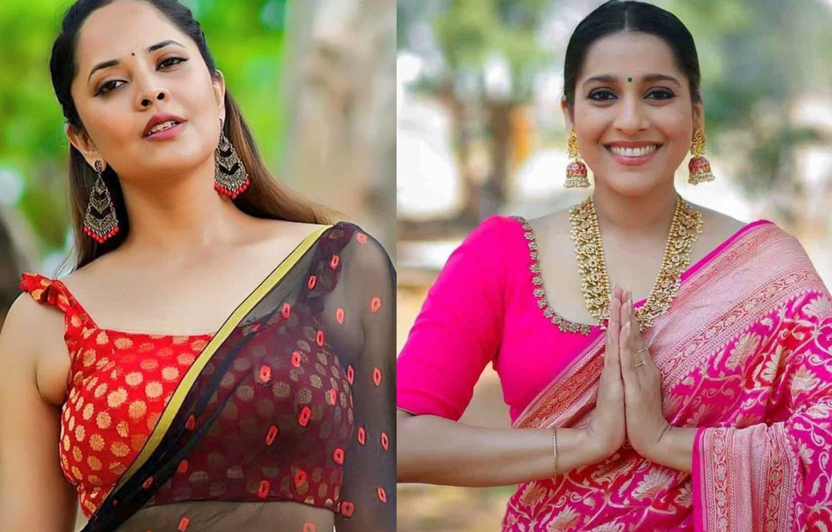 rashmi gautam,anasuya,jabardasth show,rashmi,mallemala  జబర్దస్త్ : రెండు రోజులు ఒకటే ఫేస్