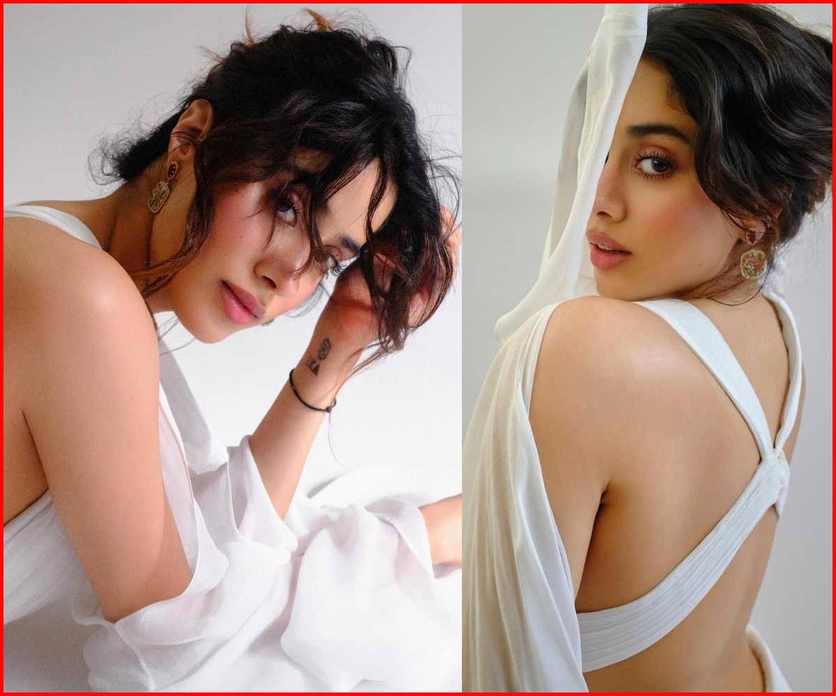 janhvi kapoor  ఏంజిల్ లుక్ లో పెద్ది హీరోయిన్ 