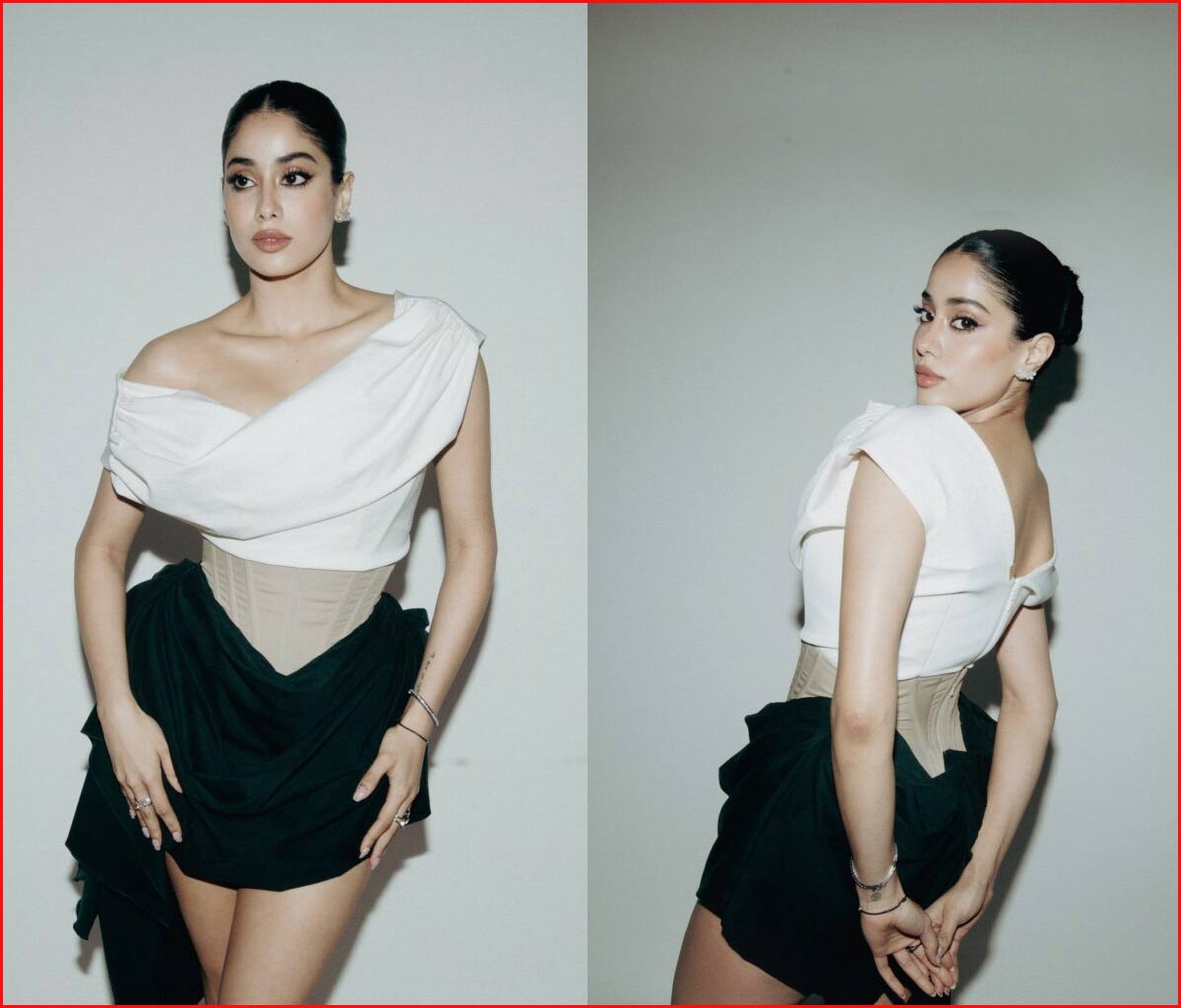 janhvi kapoor  పెద్ది గర్ల్ మోడ్రెన్ ఫోజులు 