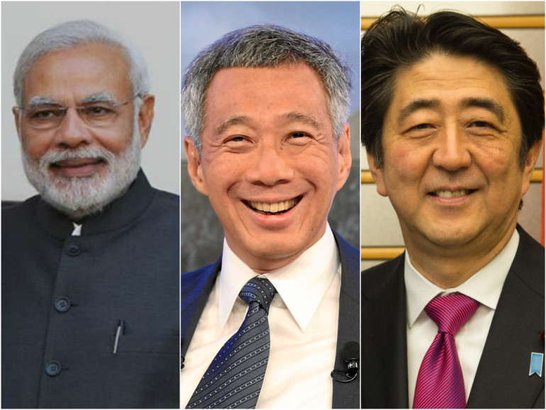 japan,singapour,prime ministers,amaravathi  శంఖుస్థాపనకు వారిద్దరూ రావడం లేదట..!