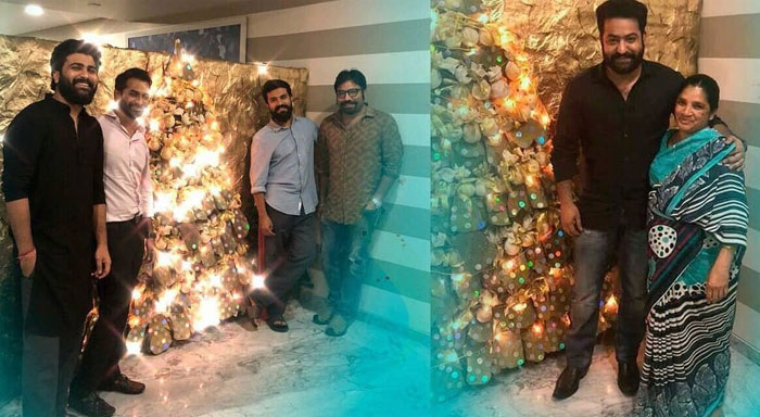 ram charan,ntr,attends,christmas,party,ram charan house  రామ్ చరణ్ ఇంట్లో ఎన్టీఆర్.. రీజన్ ఇదే..!