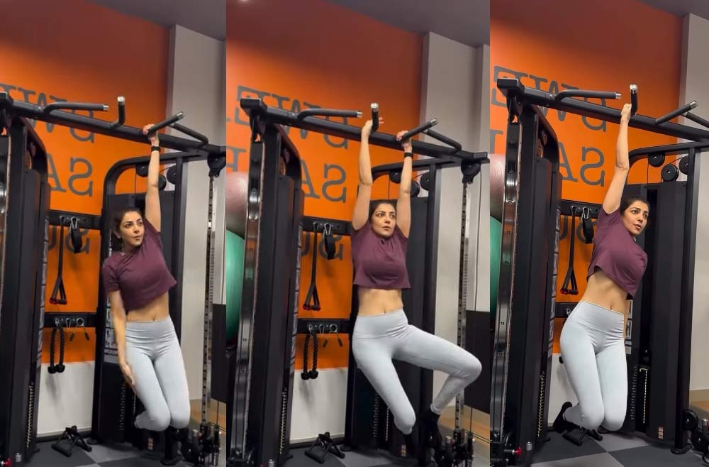 kajal  కాజల్ ఫిట్ నెస్ చూస్తే షాకవ్వాలి 