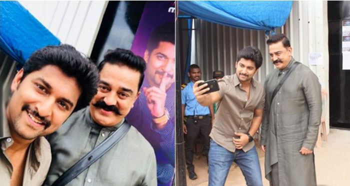 kamal haasan,promotes,viswaroopam 2,bigg boss 2 telugu,nani  లోకనాయకుడు బిగ్‌బాస్‌ని అలరించాడు! 