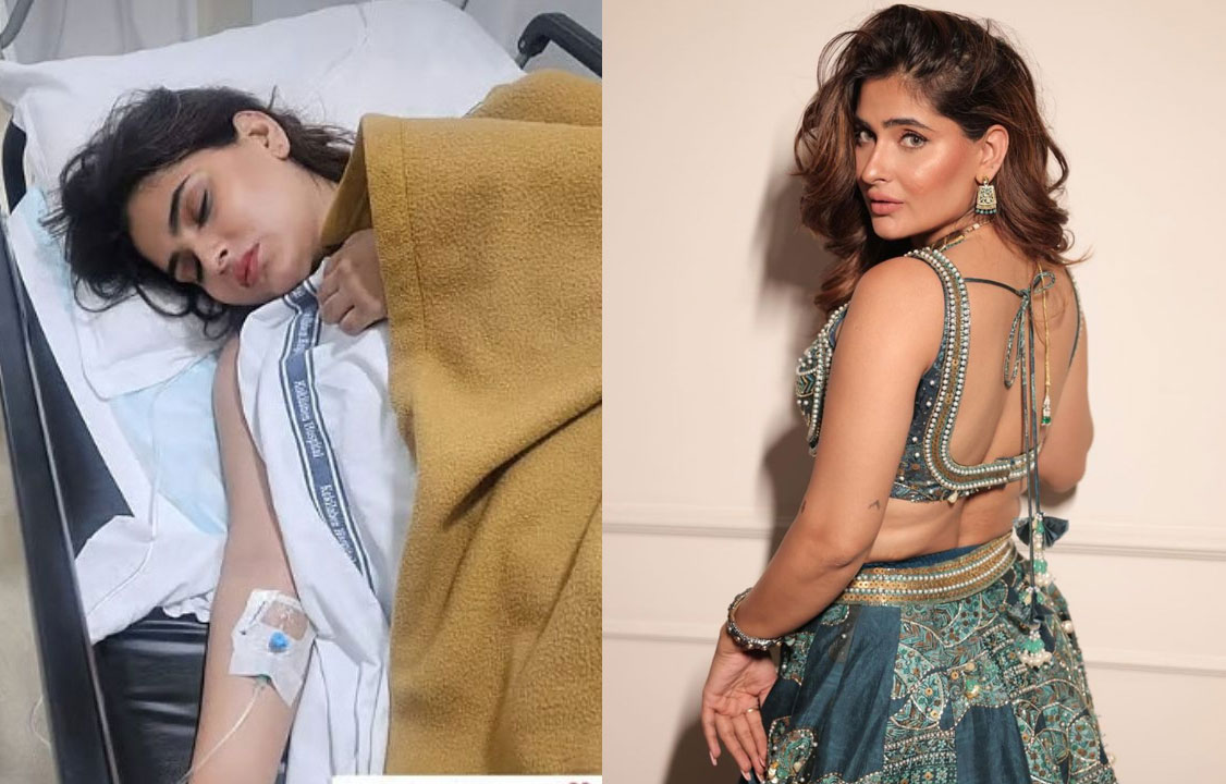karishma sharma  కదులుతున్న ట్రైన్ నుంచి దూకేసిన హీరోయిన్ 
