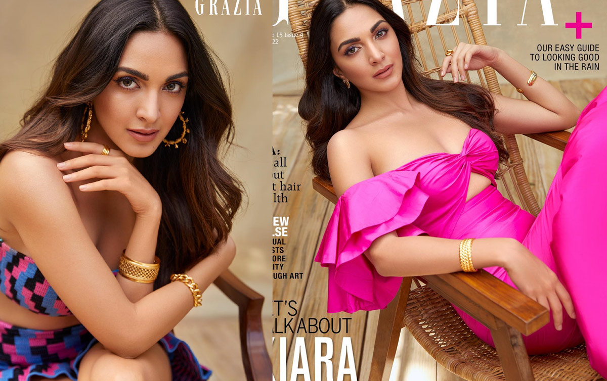 kiara advani,grazia magazine,kiara advani grazia magazine photoshoot,kiara advani new look  మ్యాగజైన్ కోసం అందాల మోత 