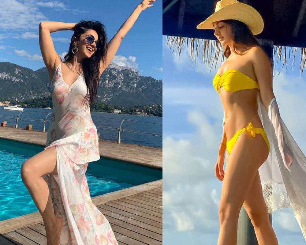 kiara advani,kiara throwback picture,kiara advani bikini pic,social media,kiara advani picture,kiara advani image  బికినీ తో మంట పెట్టిన హాట్ బ్యూటీ 