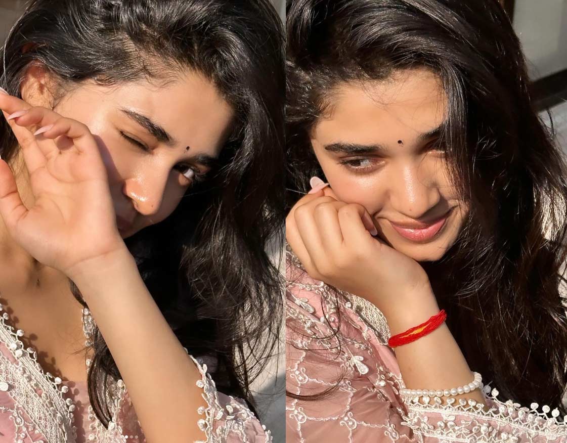 krithi shetty | సూర్య కిరణాలని ముద్దాడుతున్న కృతి శెట్టి
