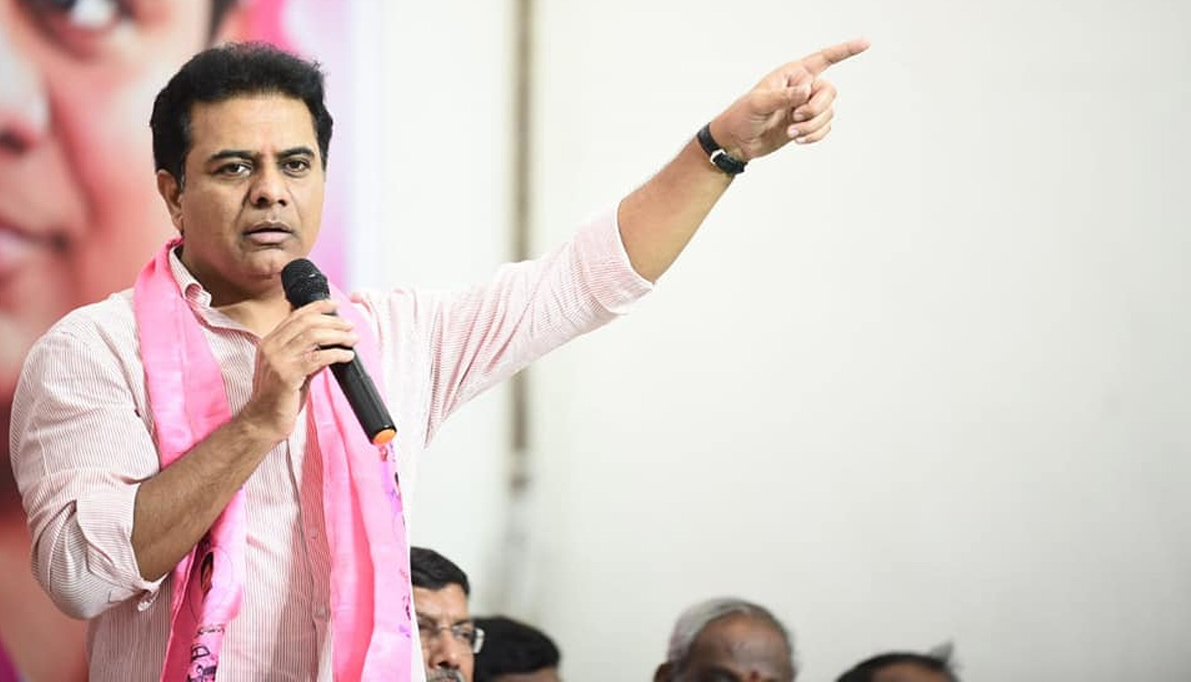 ktr,speech,powerful dialogues,ghmc elections,greater elections,ghmc polls,trs,bjp,congress  తండ్రి బాటలో డైలాగులు పేలుస్తున్న కొడుకు!