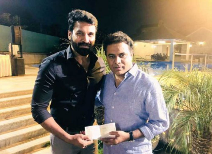 actor subbaraju,contributes,cmrf,ktr,telangana  కేటీఆర్‌కి ఈ నటుడు ఎంతిచ్చాడు..?