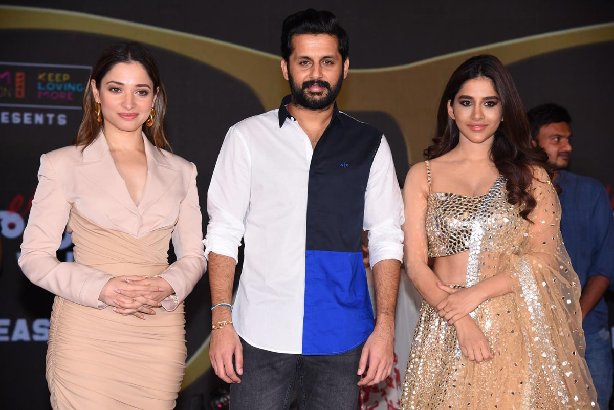 maestro movie,nithin,tamannah,nabha natesh,merlapaka gandhi,nithin maestro movie,maestro movie pre release event pics  మ్యాస్ట్రో ప్రీ రిలీజ్ ఈవెంట్ పిక్స్ 