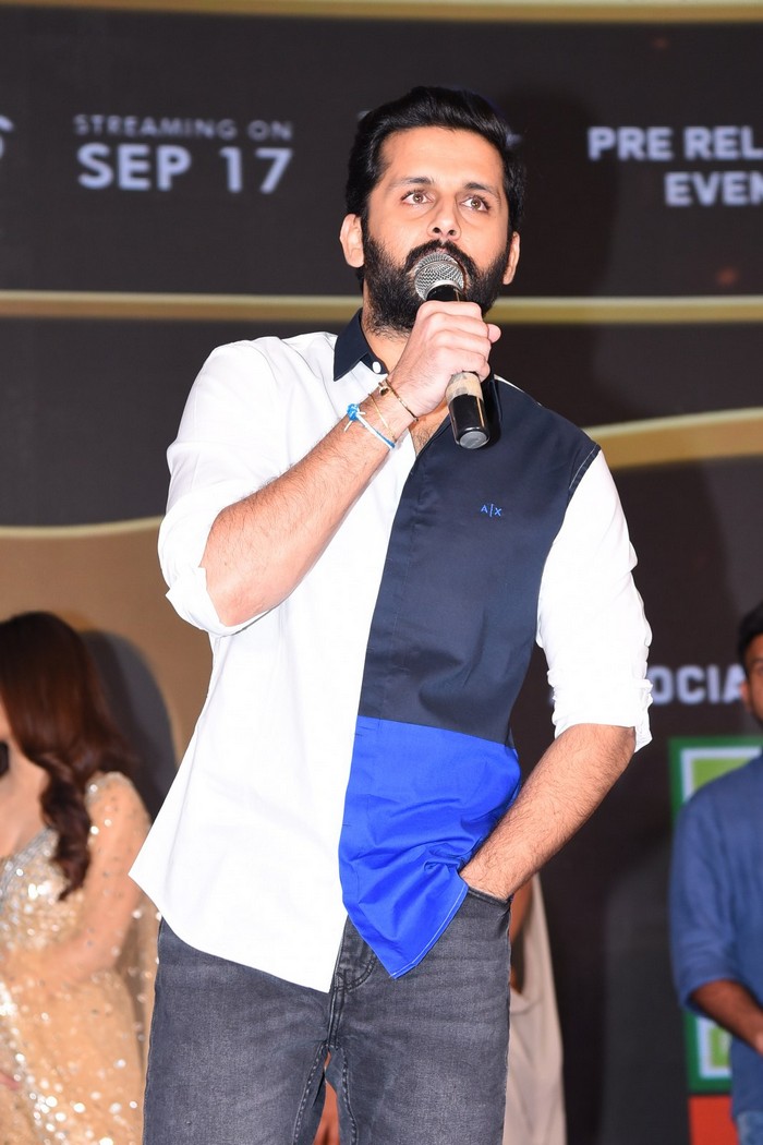 maestro movie,nithin,tamannah,nabha natesh,merlapaka gandhi,nithin maestro movie,maestro movie pre release event pics