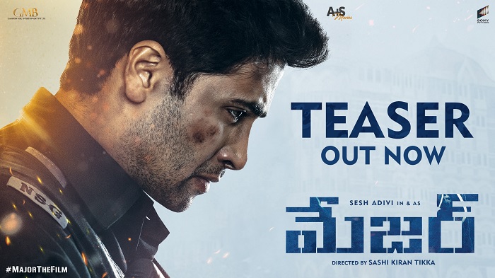 adivi sesh,major movie,adivi sesh major,major teaser,saiee manjrekar,sobhita dhulipala,major movie teaser review  మేజర్ టీజర్: శేష్ మరోసారి అదరగొట్టేసాడు