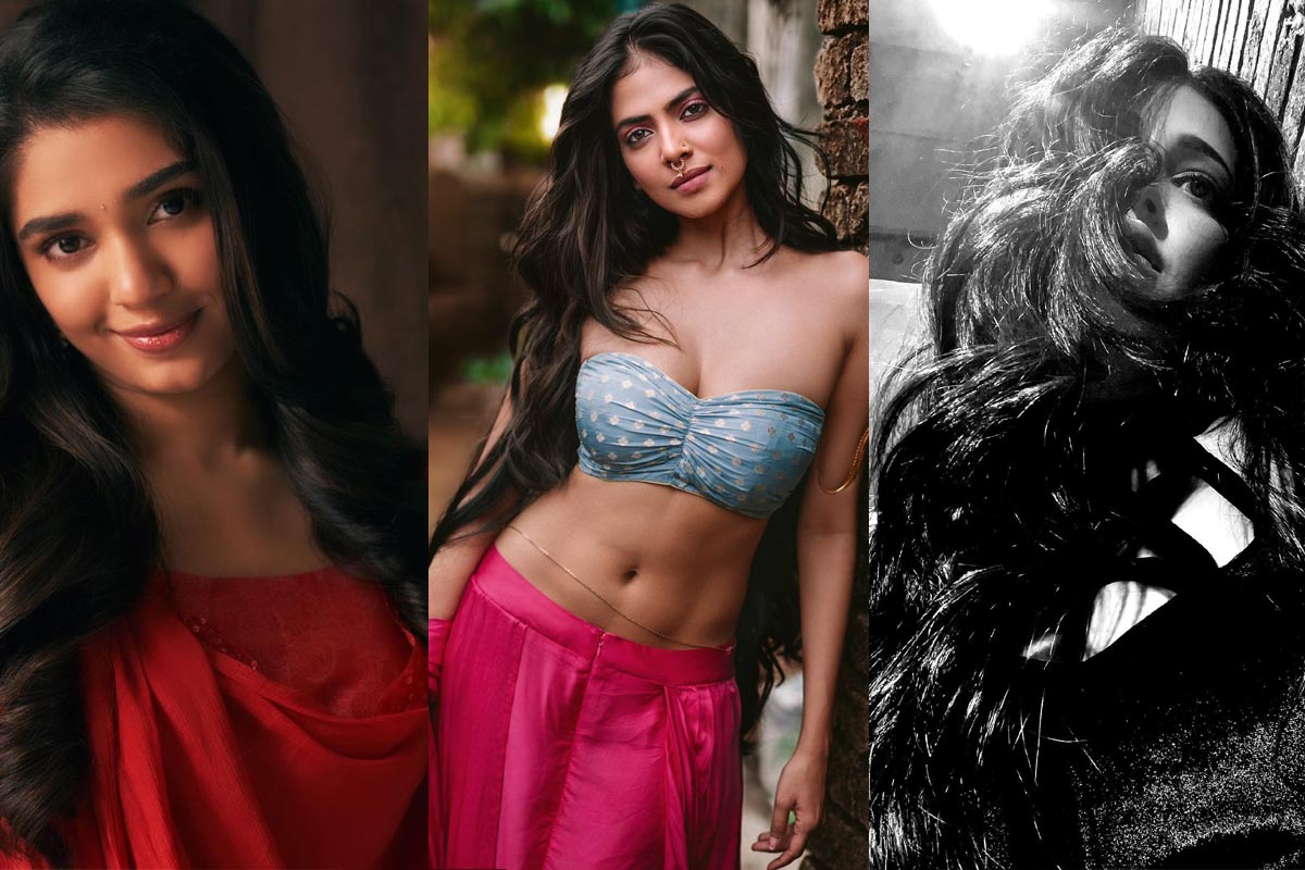 malavika mohan,krithi shetty,sruthi haasan,heroines new looks goes viral  గ్లామర్ మాళవిక - ట్రెడిషనల్ కృతి - బ్లాక్ & వైట్ శృతి 